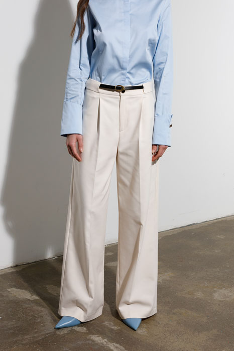 Tiffany Production Pantalone širokog kroja sa kaišem